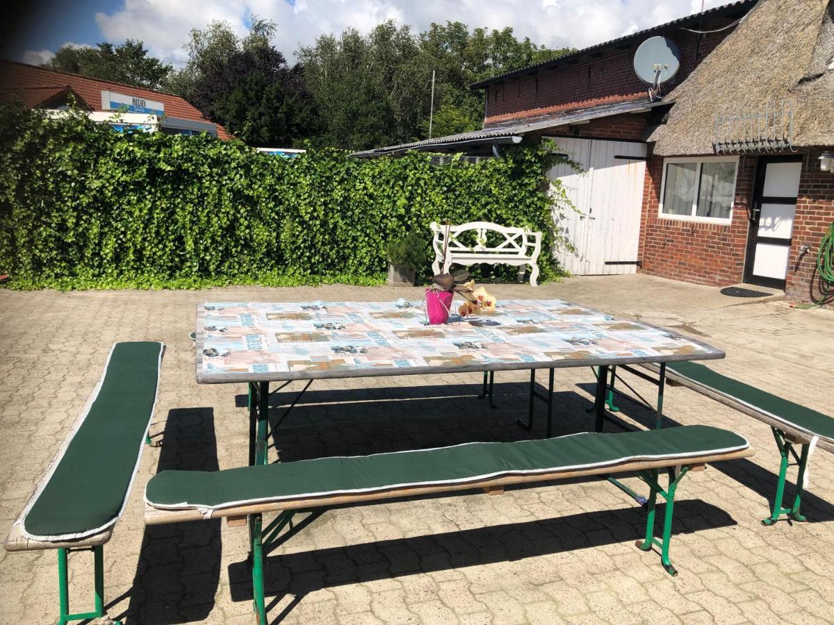 Grosszuegiges Reetdachhaus An Der Nordsee Langenhorn エクステリア 写真